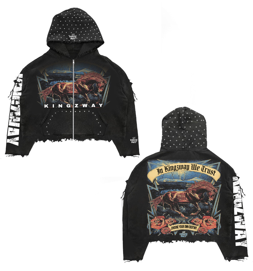 WILD REBELLION ZIP-UP HOODIE Adult