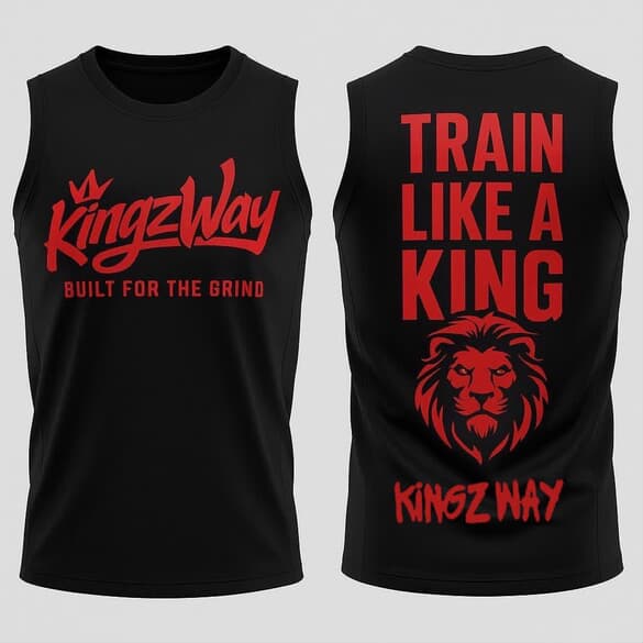 KINGZWAY “Train Like a King” Sleeveless Tank Adult