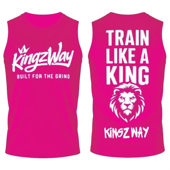 KINGZWAY “Train Like a King” Sleeveless Tank Adult