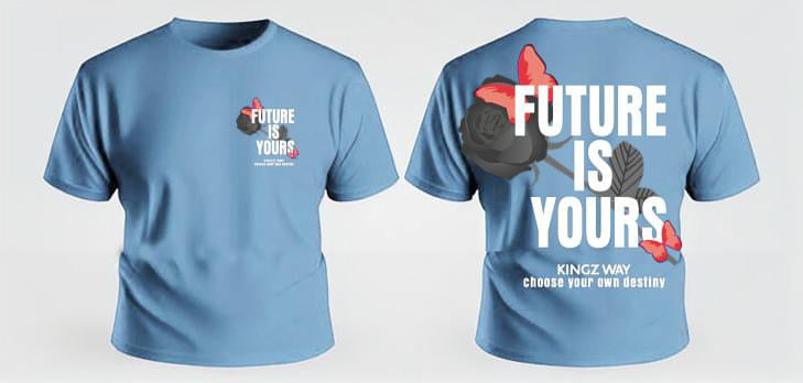 KINGZWAY OVERSIZED CROP TEE ADULT