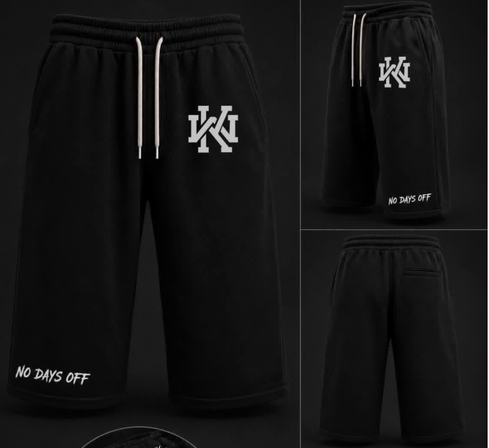“NO DAYS OFF” MENS CROPPED SWEATPANTS
